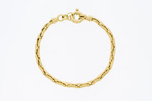 14 Karaat geelgouden Anker armband - 21,6 cm