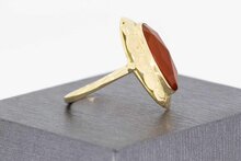 14 Karaat gouden Retro ring met Carneool - 18,3 mm