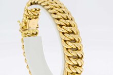 18 Karaat gouden gevlochten armband - 19,6 cm