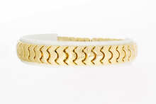 14 Karaat gouden platte Vintage armband - 20,6 cm