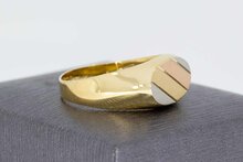 18 Karaat tricolor gouden Statement ring - 20,6 mm