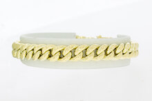 14 Karaat geel gouden Gourmet armband - 19,4 cm