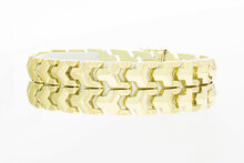 14 Karaat geel gouden Tank armband - 19,9 cm