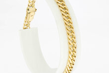 14 Karaat gouden gewalste Gourmet armband - 18,9 cm