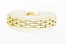 14 Karaat gouden Staafjes armband - 18,2 cm