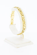 14 Karaat gouden dubbel Anker schakelarmband - 20,5 cm