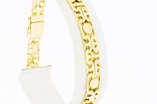 14 Karaat gouden dubbel Anker schakelarmband - 20,5 cm