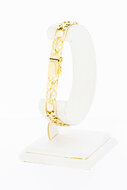14 Karaat gouden dubbel Anker schakelarmband - 20,5 cm