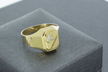 18 Karaat gouden zegelring met Paardenhoofd - 18,8 mm
