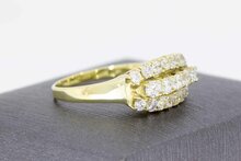 14 Karaat gouden Markies ring met Zirkonia - 19,9 mm