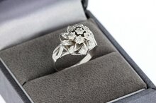 18 Karaat witgouden Rozet diamant ring - 15,9 
