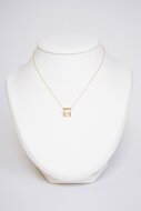 18 Karaat "Balmain" bicolor gouden diamant Hanger 