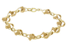 14 Karaat gouden gevlochten armband - 18,5 cm