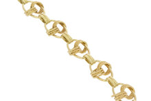 14 Karaat gouden gevlochten armband - 18,5 cm