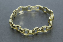 14 karaat gouden Vintage fantasie armband - 19 cm