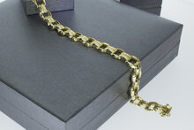 14 karaat gouden Vintage fantasie armband - 19 cm