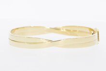 Crossover 14 karaat gouden Slavenarmband - 57,9 x 49,6 mm