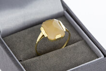 14 karaat gouden Vintage Carneool ring - 18,8 mm