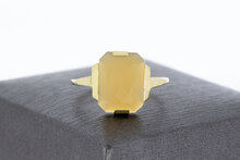 14 karaat gouden Vintage Carneool ring - 18,8 mm