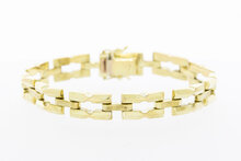 14 karaat gouden Vintage Staafjes armband - 18,7 mm