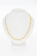 14 karaat geel gouden Figaro Collier - 43,5 cm