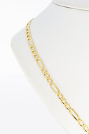 14 karaat geel gouden Figaro Collier - 43,5 cm