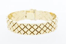 Brede vintage gouden armband 14K - 20,1 cm