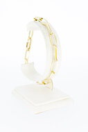 14 karaat gouden Closed Forever schakelarmband- 22,1 cm