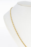 14 Karaat gouden "Luna" Staafjes schakelketting - 51 cm