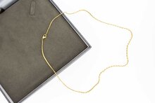 14 Karaat gouden "Luna" Staafjes schakelketting - 51 cm