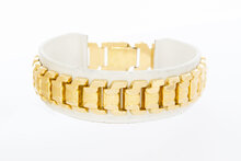 18 Karaat gouden Rupsband armband - 18,8 cm