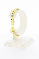 14 Karaat gouden "Open" Gourmet armband - 19 cm
