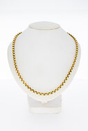 14 Karaat geel gouden Anker schakel Collier - 44,5 cm