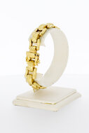 14 Karaat gouden armband Bolletje-Staafje  - 19 cm