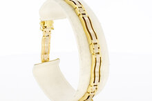 14 Karaat gouden Staafjes armband - 19,2 cm