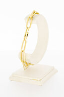 14 Karaat geel gouden Closed for Ever armband - 22 cm