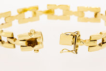14 Karaat geel gouden Vintage armband - 19 cm