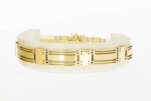 14 Karaat gouden Staafjes armband- 21,4 cm