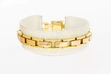 18 Karaat gouden Staafjes armband - 18,3 cm