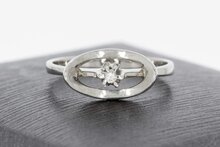 14 Karaat wit gouden diamantring - 16,1