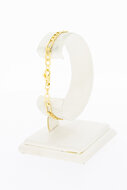 18 Karaat geel gouden armband Figaro - 18,8 cm