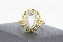 Vintage 14 Karaat gouden Aquamarijn ring - 20,2