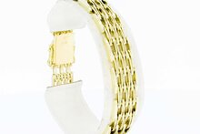 14 Karaat gouden Staafjes armband - 19,0 cm