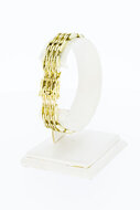 14 Karaat gouden Staafjes armband - 19,0 cm