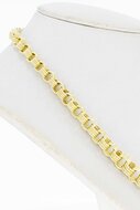 14 Karaat gouden oplopend fantasie Jasseron Collier-47 cm