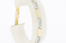 14 Karaat gouden Versace- style Staafjes armband - 18.7 cm