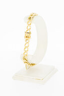 14 Karaat gouden "open" Gourmet armband - 21,2 cm