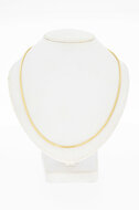 Slangen Collier 14 Karaat geel goud - 42,5 cm
