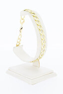 14 Karaat "Open" Gourmet gouden armband - 22 cm