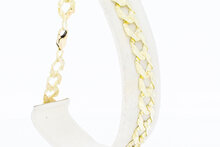 14 Karaat "Open" Gourmet gouden armband - 22 cm